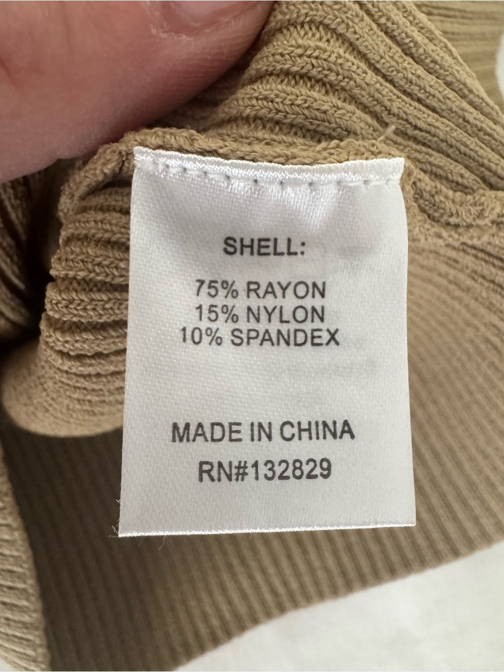 NBD Yvette Revolve Cross-Neck Ribbed Halter Tank Top in Tan NWOT Size Small - Picture 5 of 5